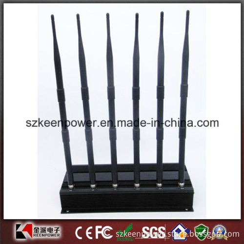 High Power Desktop Cell Phone + GPS + UHF + Lojack Signal Jammer
